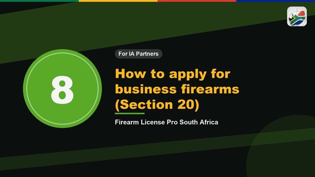 How to apply for business firearms (Section 20)