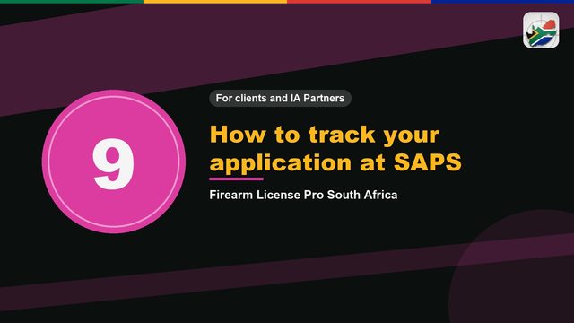How to track your application at SAPS