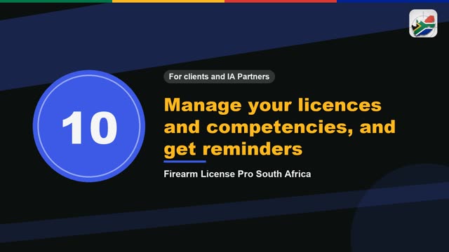 Manage your licences and competencies, and get reminders